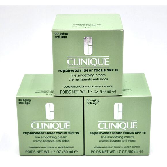 CLINIQUE REPAIRWEAR LASER FOCUS LINE SMOOTHING CREAM SPF 15 - Picture 4 of 10